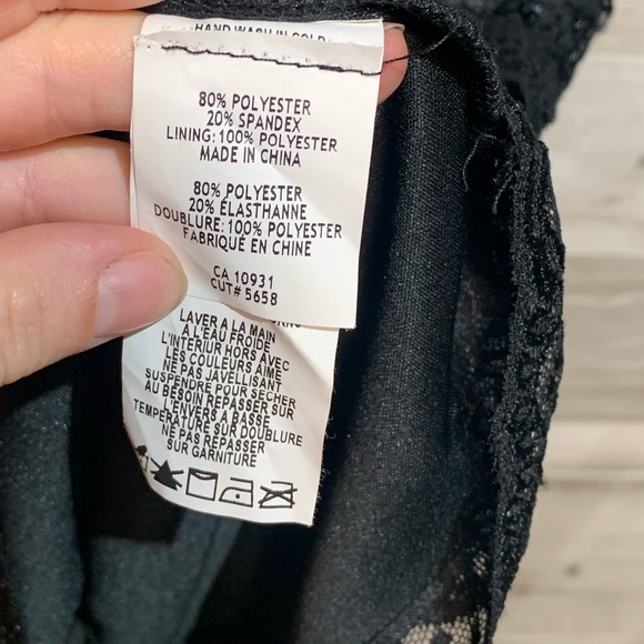 Marina Black Sequin Sleeveless lace Sheath Dress size 12 - Picture 6 of 8